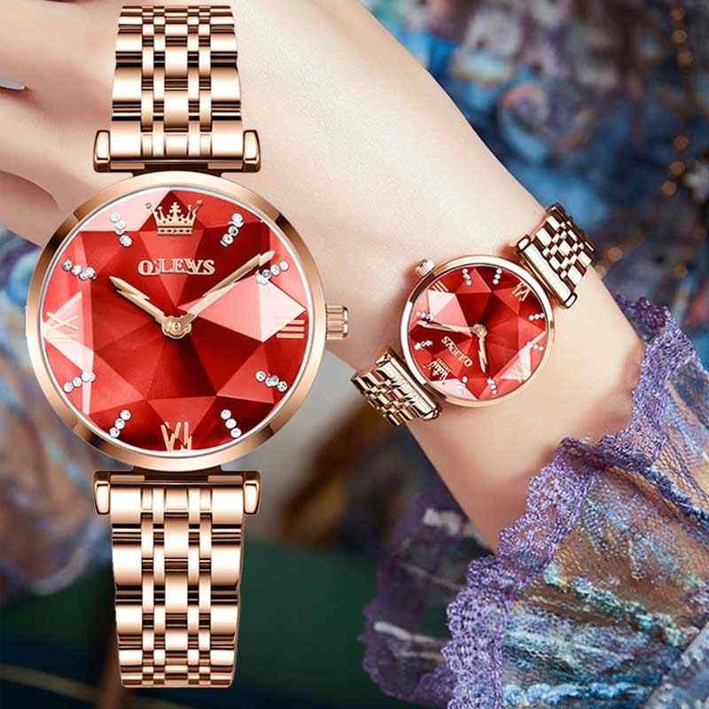 women watches rose gold luxury ladies watch red wrist watch quartz clock woman watch 2019 milanese.jpg q50
