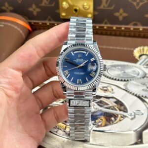 rolex day date 40mm – edelstahl blau