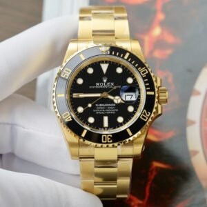 rolex submariner date 41 mm gold schwarz