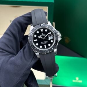rolex yachtmaster ll 42mm gelbgold kautchukband