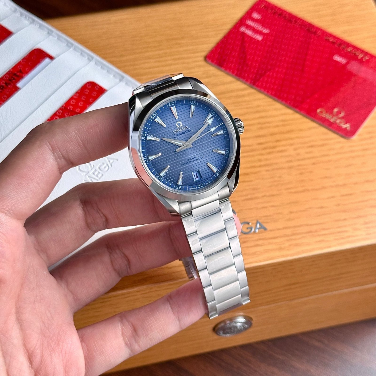 omega aqua terra 41mm edelstahl blau omega aqua terra 41mm edelstahl blau