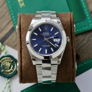 rolex datejust 41mm edelstahl oyster blau