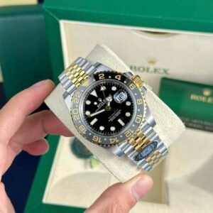 rolex gmt master ii 40mm gelbgold grün