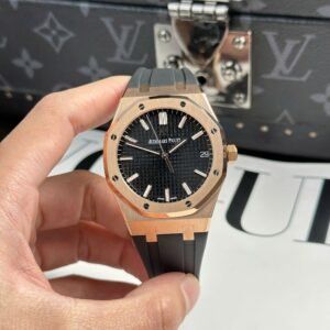 audemars piguet 41mm roségold rubber strap