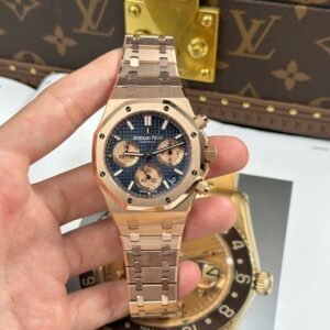 audemars piguet chronograph 41 mm roségold blau