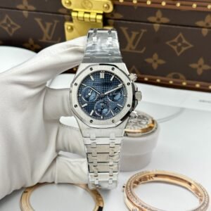audemars piguet 41mm edelstahl blau chronograph