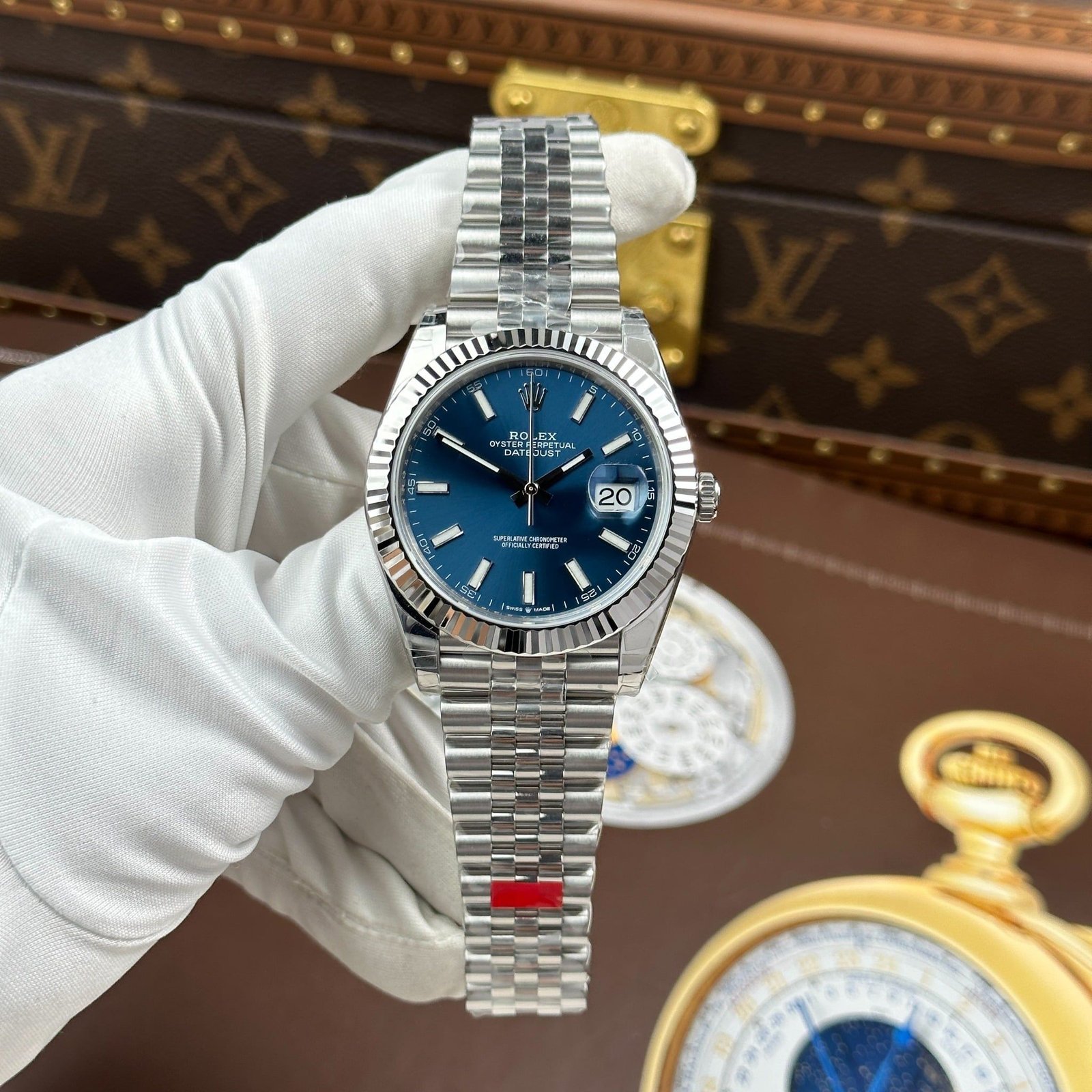 rolex datejust 36mm – edelstahl blau rolex datejust 36mm – edelstahl blau